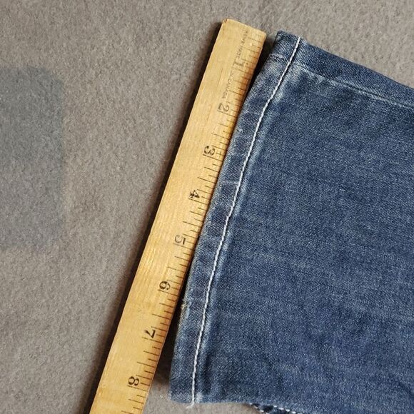 Cartise Denim medium-wash embroidered & beaded jeans. Size 10 - Picture 15 of 15